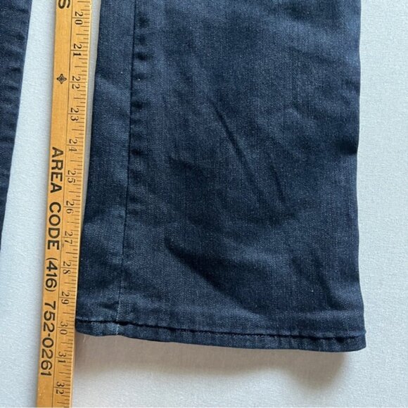7 For All Mankind ‘A’ pocket Dark Blue Flare Bootcut Jeans Sz 28 - Picture 14 of 16